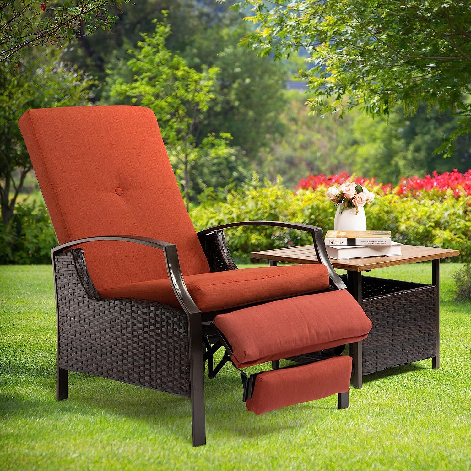 Experience the Comfort and Style of Outdoor Wicker Recliners