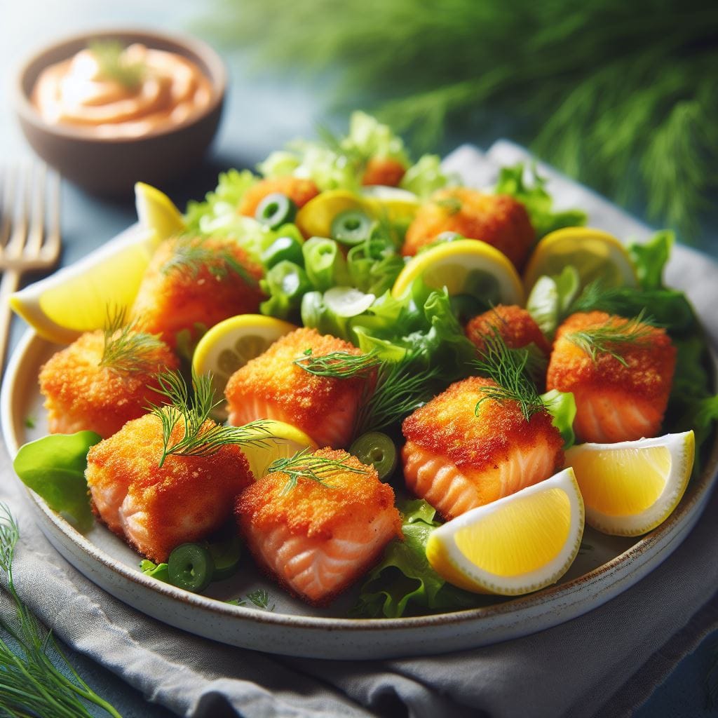 Air Fryer Salmon Bites